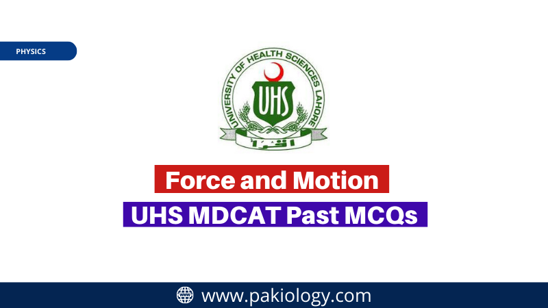 Force and Motion UHS MDCAT Past MCQs