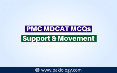 PMC MDCAT MCQs On Support & Movement