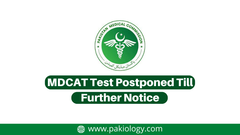 MDCAT Test Postponed Till Further Notice [PMC Latest News]