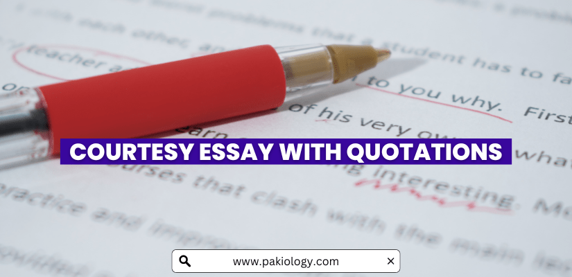 Courtesy Essay With Quotations