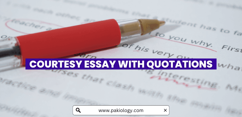 courtesy essay quotations for 10th class