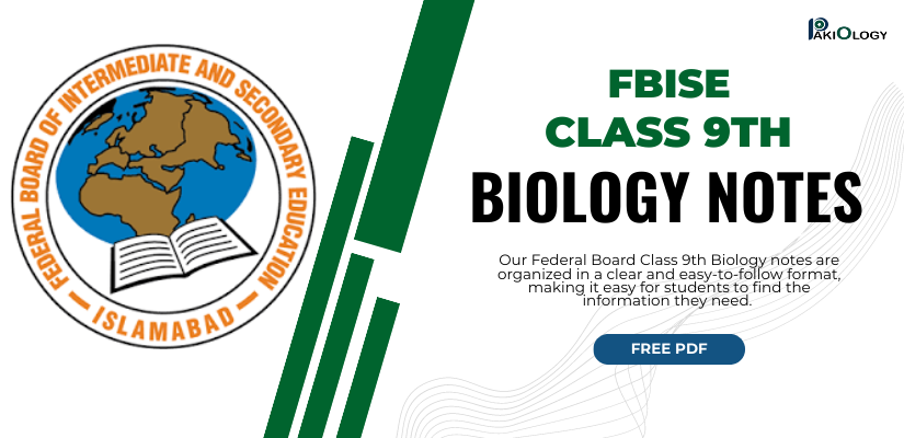 Federal Board Class 9th Biology Notes