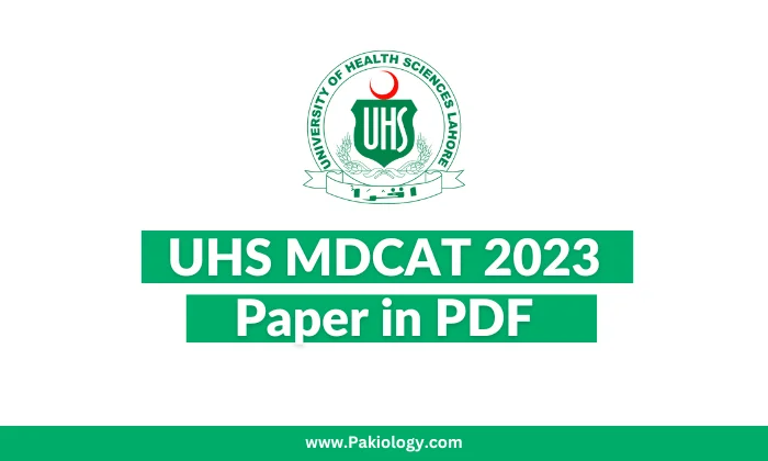 UHS MDCAT 2023 Paper