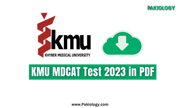 KMU MDCAT Test 2023 PDF | Download Free