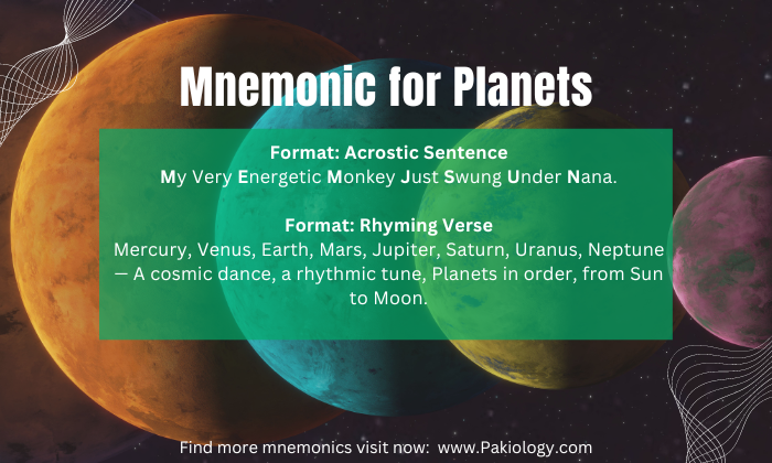 mnemonic for planets